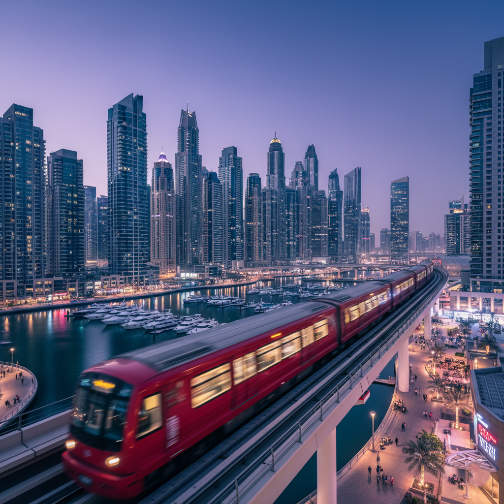 Transport connectivity for Dubai Marina and Dubai Creek Harbour