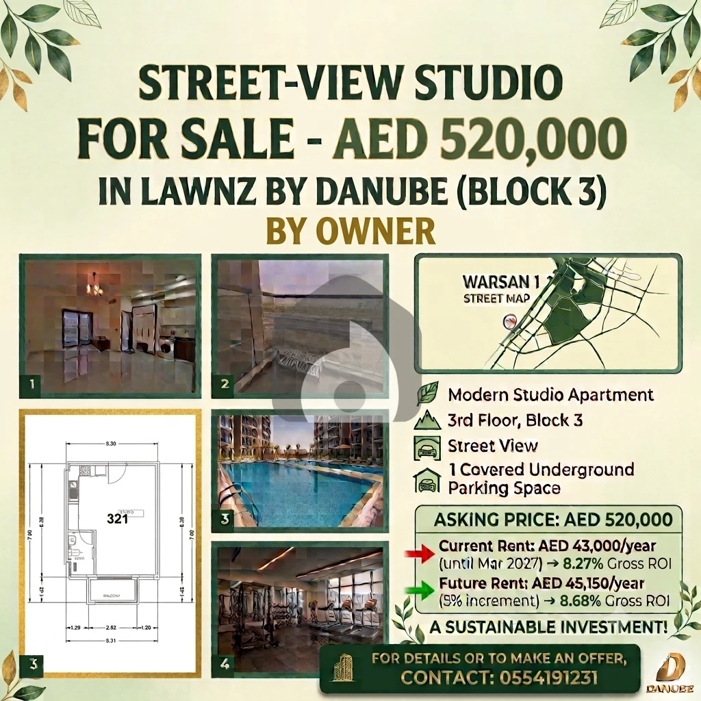 Studio Apartment for Sale in Warsan First, Dubai
